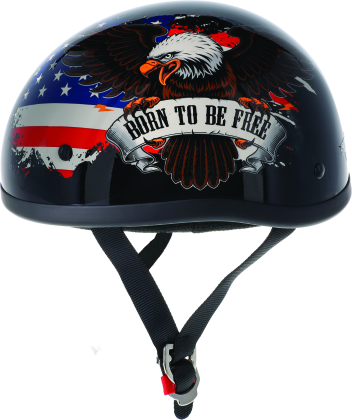 Skid Lids Street Rods Original Motorcycle Street Harley Half Helmet Cruiser Harley Beanie DOT approved Choose Size and Color