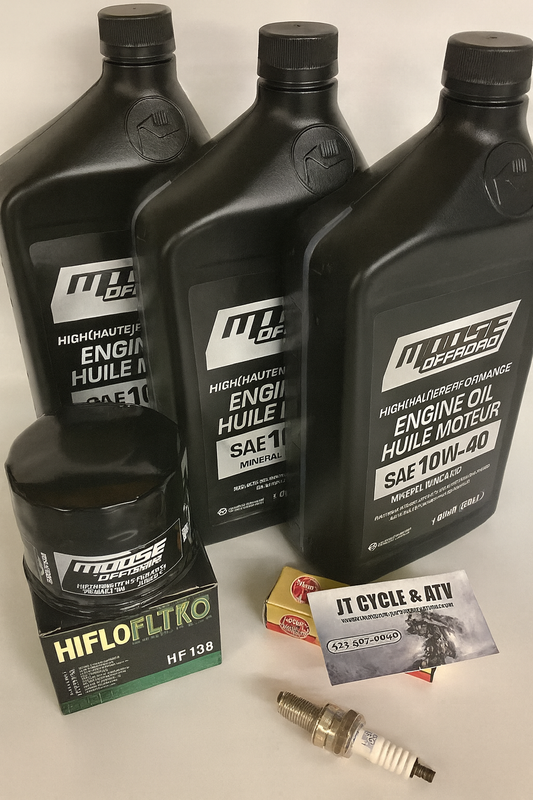 Suzuki LT500 LTA450 Vinson QuadRunner KingQuad Oil Filter Change Tune Up Kit NGK Spark Plug Service Maintenance