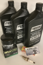 Suzuki LT500 LTA450 Vinson QuadRunner KingQuad Oil Filter Change Tune Up Kit NGK Spark Plug Service Maintenance