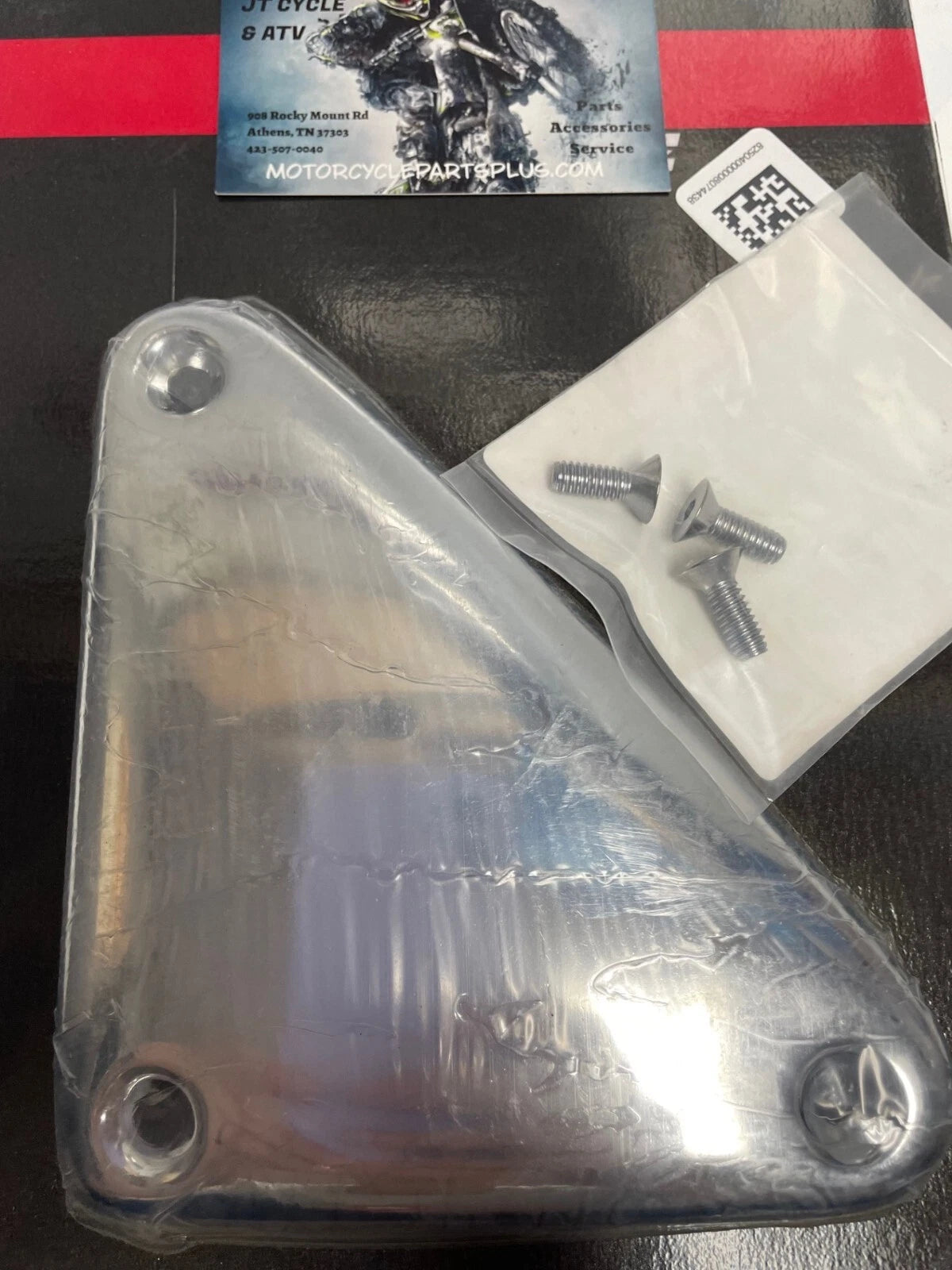 Chrome Ignition Module Side Cover Harley XL Sportster 883 86-03 With Screws Hardware Kit