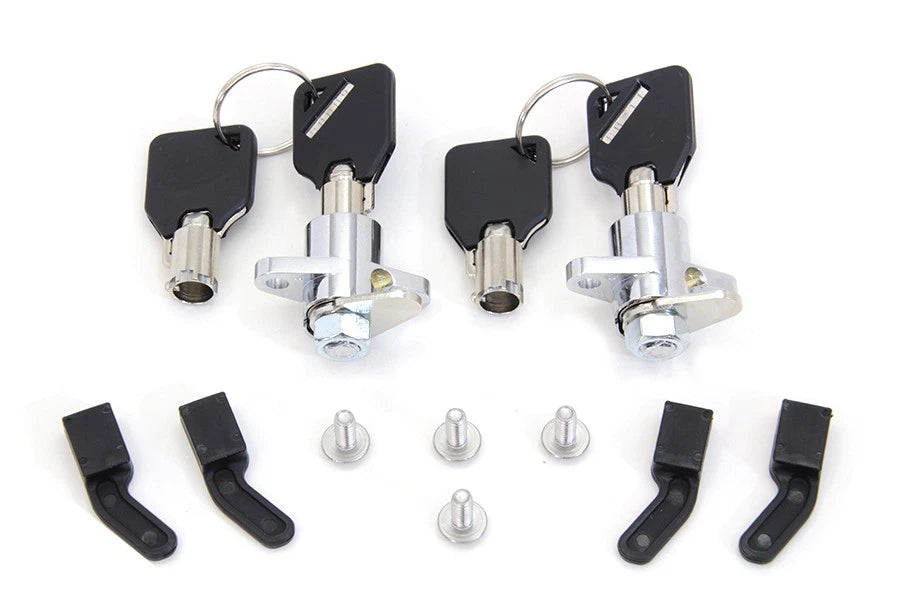 Drag Saddlebag & Tour-Pak Matching Lock / Key Kit for Harley Touring FLH/T 97-13
