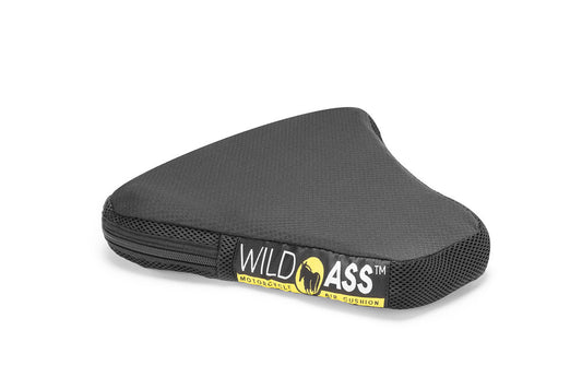 WILD ASS SEAT MOTORCYCLE CUSHION PAD SPORT SPORTBIKE DUAL SPORT CRUISER ADVENTURE AIRGEL GEL BLACK