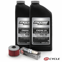Honda XR650R 00-07 Oil Change Kit Moose 10W-40 NGK BKR7E-11 HiFlo Filter