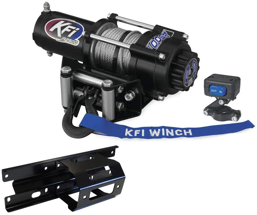 KFI Combo Kit - A2500R2 Winch & Winch Mount - 2005-2010 Polaris Sportsman 400 500 600 700 800 - JT Cycle & ATV