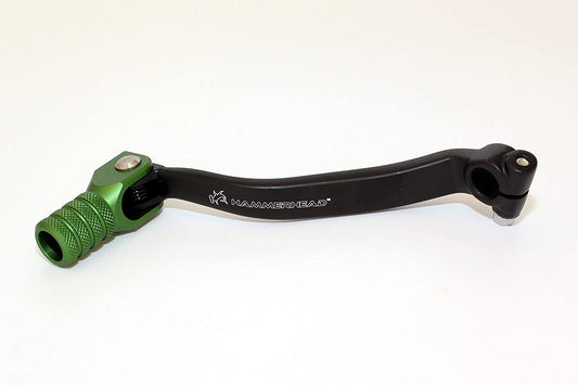 Hammerhead Green Premium Forged Shift Lever (Offset tip options): compatible with Kawasaki KX250F (2009-Current) 11-0346-02-30