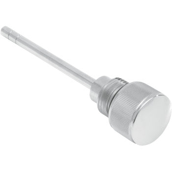DRAG SPECIALTIES Transmission Billet Steel Chrome Oil Fill Plug / Dipstick Fits Softail / Dyna / Touring / Trike