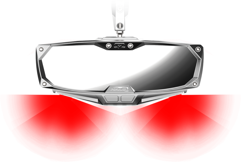 Seizmik #18001 Halo-RA LED UTV Rearview Mirror with Cast Aluminum Bezel – Polaris RZR Pro XP - JT Cycle & ATV