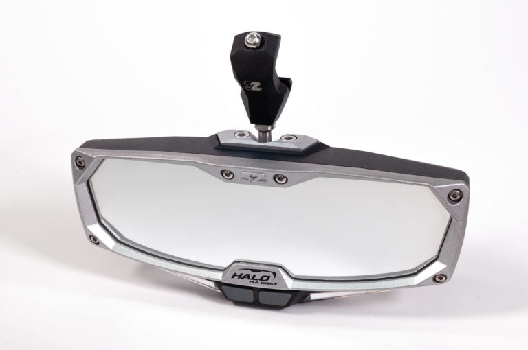 Halo-RA LED UTV Rearview Mirror with Cast Aluminum Bezel