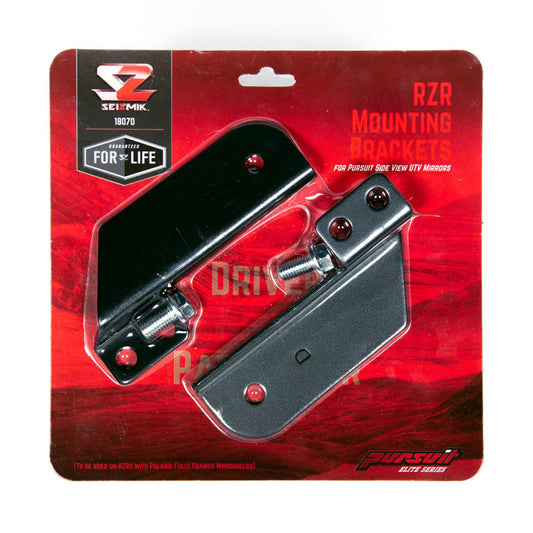 Seizmik #18070 Pursuit Mirror Mounts For Polaris RZR 900 1000 Turbo - JT Cycle & ATV