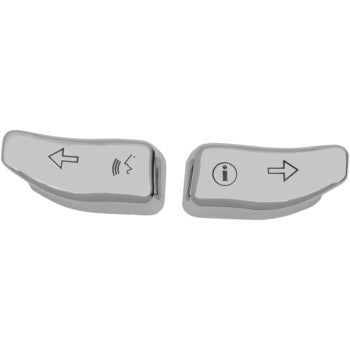 Drag Specialties Turn Signal Switch Extensions Pair Chrome for Harley 2014-2019 FLHT, FLHX, FLTRX, and H-D FL Trikes (except CVO) Replaces # 71500286 - JT Cycle & ATV