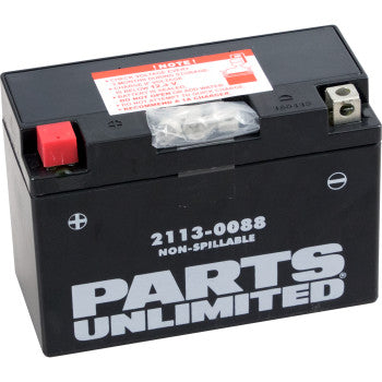 PARTS UNLIMITED BATTERIES 2113-0088 Factory-Activated AGM