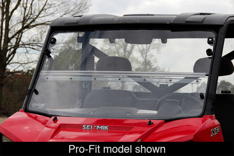 Seizmik #23079 Windshield Versa-Fold (UV Resistant Poly) — Polaris Mid-Size Round Tube Ranger 2010-2014 Models - JT Cycle & ATV