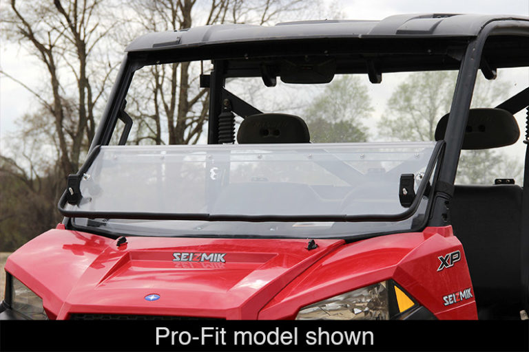Seizmik #23079 Windshield Versa-Fold (UV Resistant Poly) — Polaris Mid-Size Round Tube Ranger 2010-2014 Models - JT Cycle & ATV