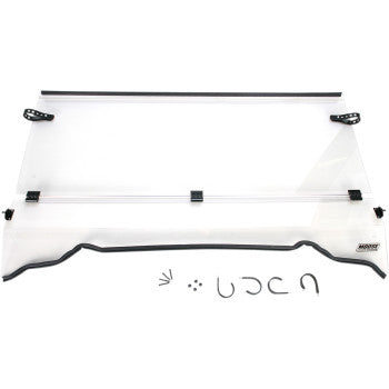 MOOSE UTILITY DIVISION Full Folding Windshield for Polaris Ranger 500 / 700 2002-2008 Models Only