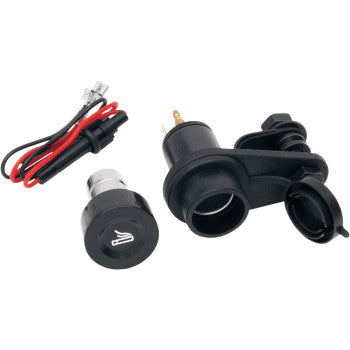EMGO Motorcycle Handlebar-Mount Cigarette Lighter #86-44410 - JT Cycle & ATV