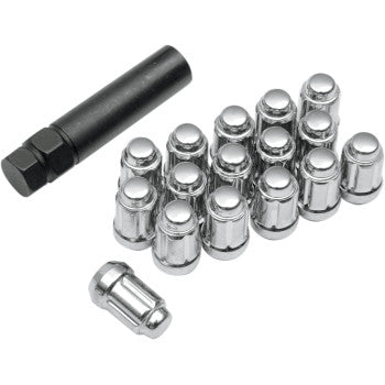 ITP 0223-0109 ALUG20BX Lug Nuts Lug Nut - Chrome - 12 mm X 1.50 - JT Cycle & ATV