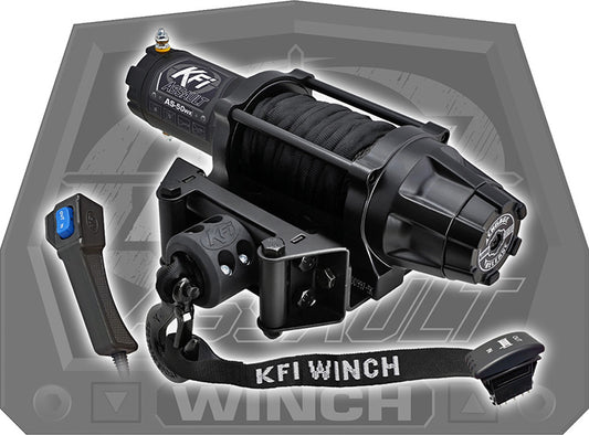 KFI AS-50WX 5000 lb Assault Wide Spool Winch ATV UTV - JT Cycle & ATV