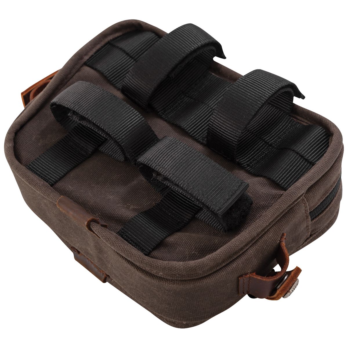 Burly Brand Voyager Motorcycle Handlebar Handle Bar Bag Storage Black or Dark Oak - JT Cycle & ATV