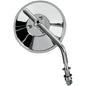 DRAG SPECIALTIES Custom Motorcycle Mirror 4" Round Mirror - Adjustable Stem
