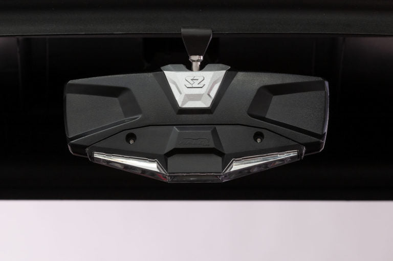 Seizmik #18020 Halo-RA LED UTV Rearview Mirror with Cast Aluminum Bezel – 2″ and 1.875″ Round Tube ROPS - JT Cycle & ATV