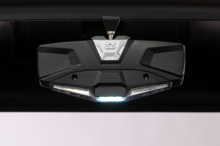 Seizmik #18020 Halo-RA LED UTV Rearview Mirror with Cast Aluminum Bezel – 2″ and 1.875″ Round Tube ROPS - JT Cycle & ATV