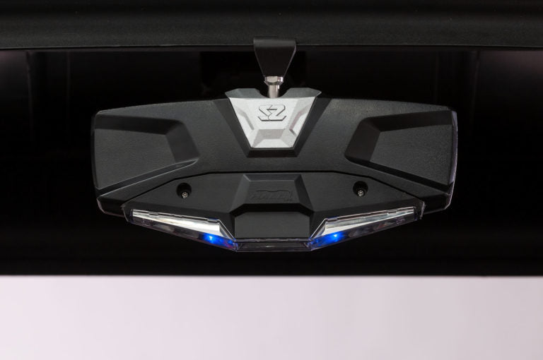 Seizmik #18020 Halo-RA LED UTV Rearview Mirror with Cast Aluminum Bezel – 2″ and 1.875″ Round Tube ROPS - JT Cycle & ATV