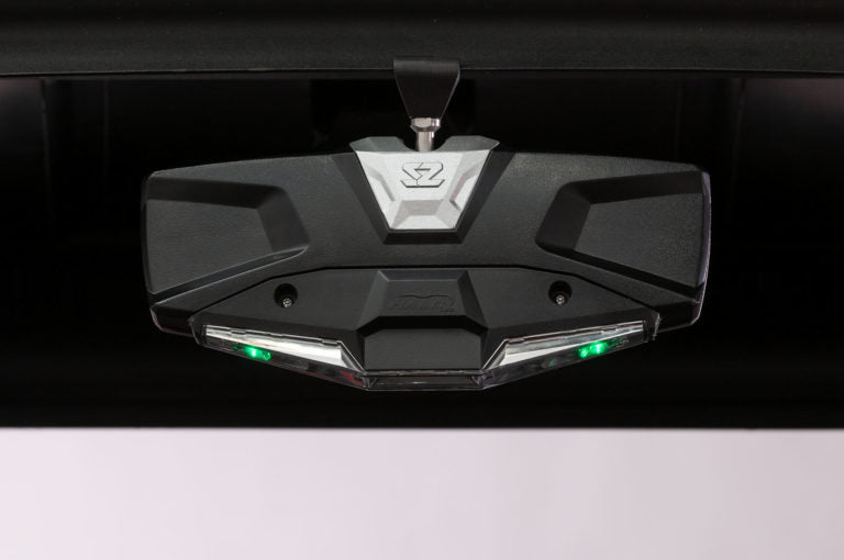 Seizmik #18020 Halo-RA LED UTV Rearview Mirror with Cast Aluminum Bezel – 2″ and 1.875″ Round Tube ROPS - JT Cycle & ATV