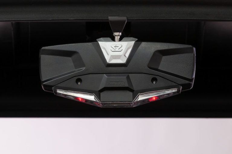 Seizmik #18020 Halo-RA LED UTV Rearview Mirror with Cast Aluminum Bezel – 2″ and 1.875″ Round Tube ROPS - JT Cycle & ATV