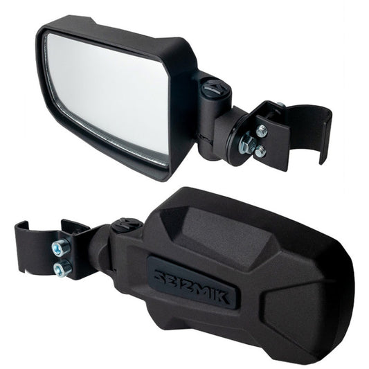 Seizmik #18073 Pursuit Side View Mirror Set (Pair – Cast Aluminum) – Polaris Pro-Fit and Can-Am Profiled with BONUS Color Seal / Cap Kit Included - JT Cycle & ATV