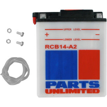 PARTS UNLIMITED BATTERIES RCB14-A2 Heavy-Duty Battery YB14-A2 - JT Cycle & ATV