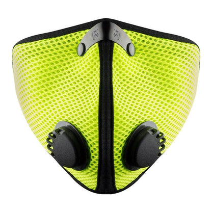 RZ Mask M2.5 Mesh Dual Strap Filtered Dust Mask - Safety Green - JT Cycle & ATV