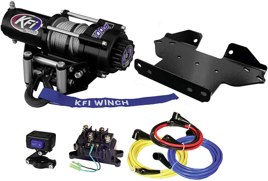 KFI Combo Kit - A2000 Winch & 100535 Winch Mount fits 2005-2014 Kawasaki Brute Force 650 / 650i - JT Cycle & ATV
