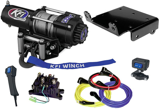 KFI Combo Kit - A3000 Winch & Winch Mount - 2008-2018 Suzuki LTA750 King Quad 750 - All Models - JT Cycle & ATV