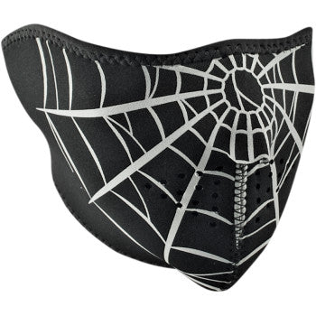 ZAN HEADGEAR WNFM055H Neoprene Half Face Mask Spider Web - JT Cycle & ATV