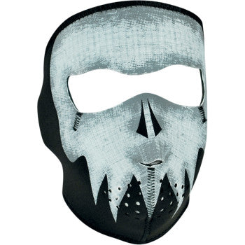 Zan Headgear WNFM081G Neoprene Full-Face Mask Ghost Skull Glow in the Dark - JT Cycle & ATV