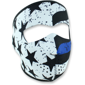 Zan Headgear WNFM119 Neoprene Full-Face Mask Thin Blue Line - JT Cycle & ATV