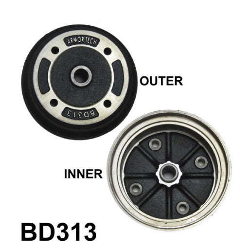 ArmorTech KAWASAKI MULE 3000 3010 3020 4000 4010 FRONT BRAKE DRUM Replaces OEM# 41038-0034 41038-1345 - JT Cycle & ATV