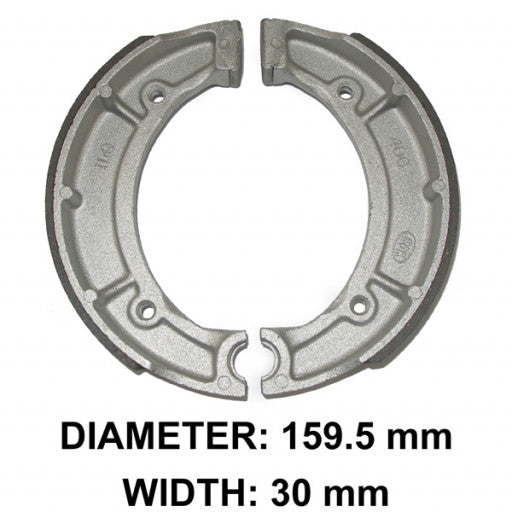 1993-1999 & 2003 Yamaha YFM 400 Kodiak Rear Brake Shoes & Springs - JT Cycle & ATV