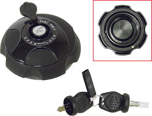 BRP 860200387 Black ATV Lockable Gas Tank Cap - JT Cycle & ATV
