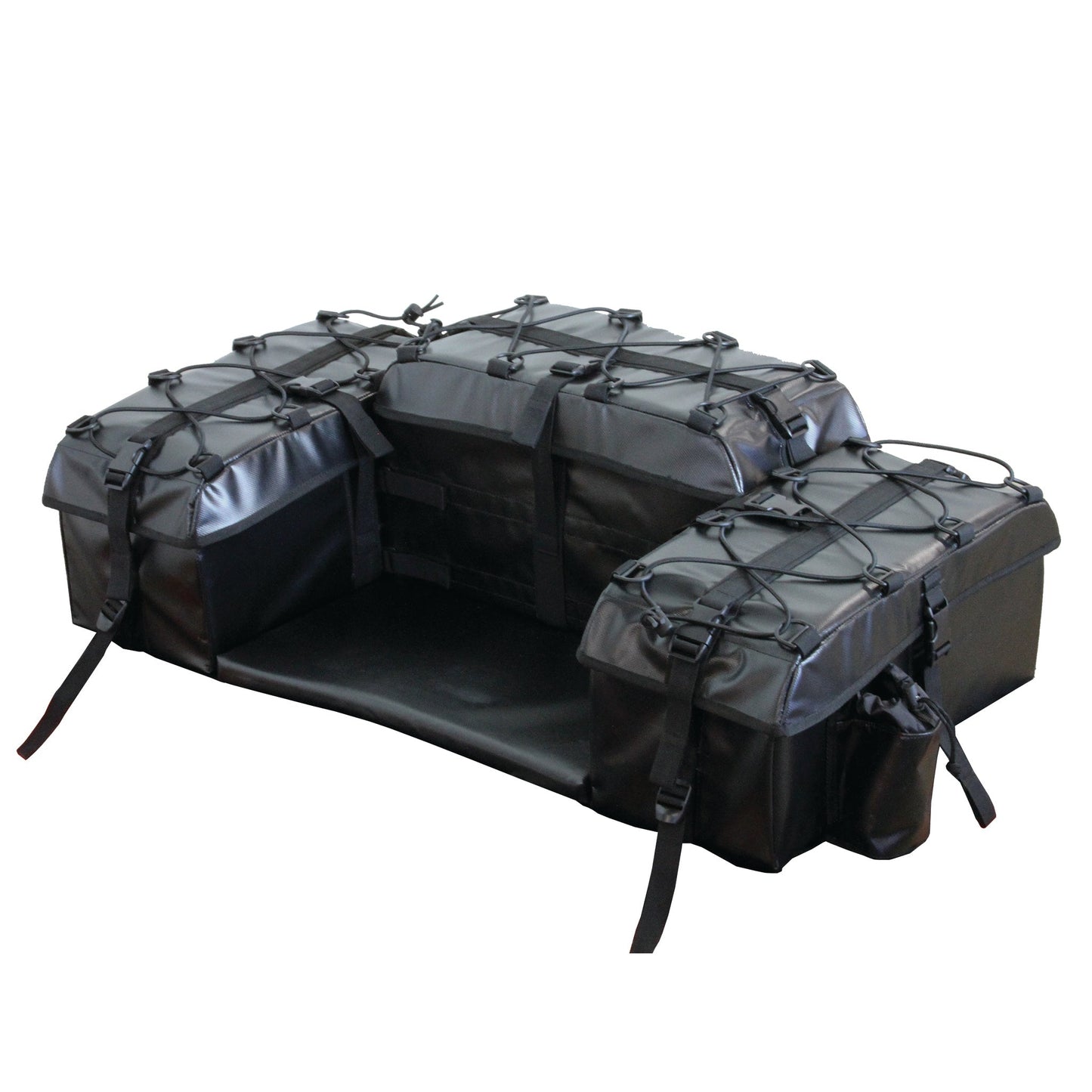 Atv Tek Pro Arch Series™ Padded Bottom Rear Seat ATV Cargo Storage Bag Steel Frame Black