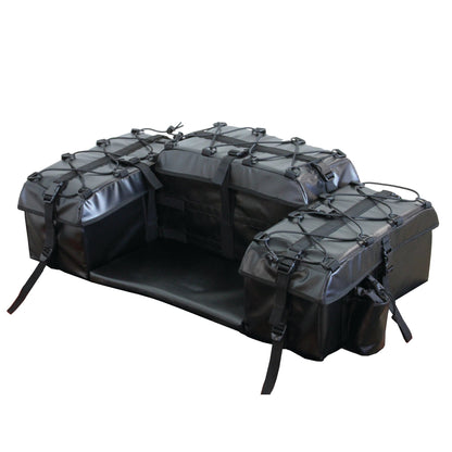 Atv Tek Pro Arch Series™ Padded Bottom Rear Seat ATV Cargo Storage Bag Steel Frame Black