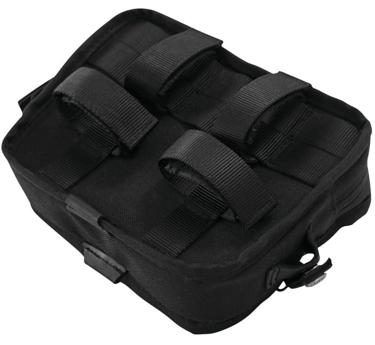Burly Brand Voyager Motorcycle Handlebar Handle Bar Bag Storage Black or Dark Oak - JT Cycle & ATV