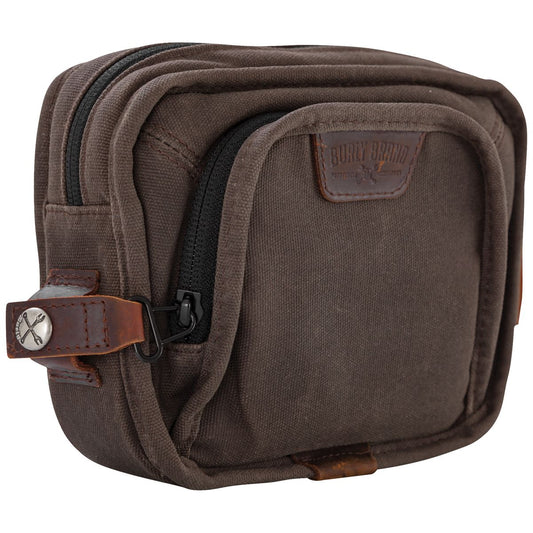 Burly Brand Voyager Motorcycle Handlebar Handle Bar Bag Storage Black or Dark Oak - JT Cycle & ATV