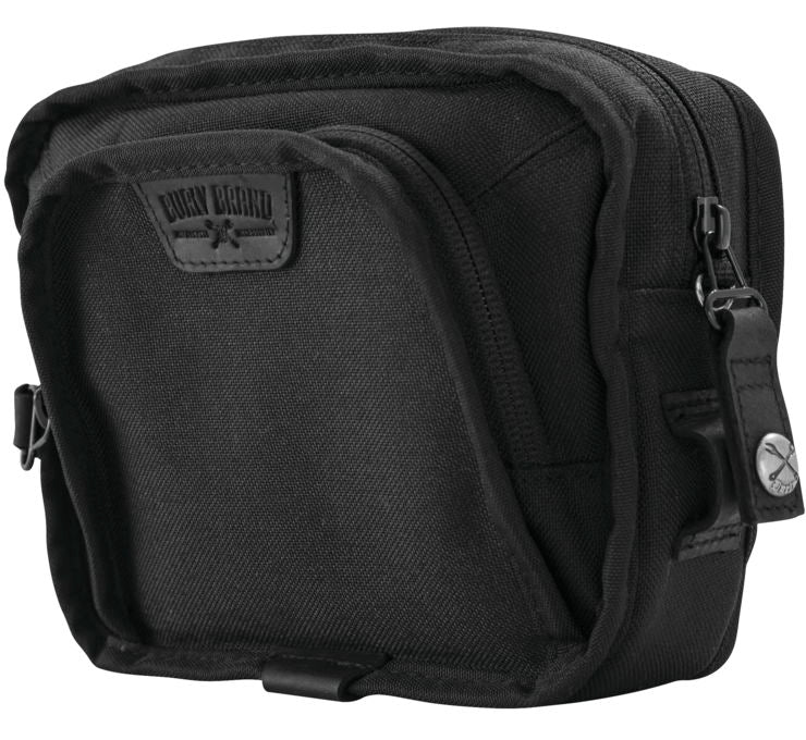 Burly Brand Voyager Motorcycle Handlebar Handle Bar Bag Storage Black or Dark Oak - JT Cycle & ATV