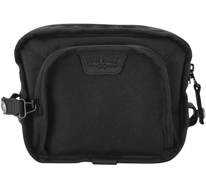 Burly Brand Voyager Motorcycle Handlebar Handle Bar Bag Storage Black or Dark Oak - JT Cycle & ATV