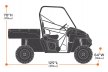 Classic Accessories Quadgear UTV Deluxe Heavy Duty Trailerable Storage Cover Fits Large - 2-3 PASSENGER UTVs up to 125"L 64"W 70"H - JT Cycle & ATV