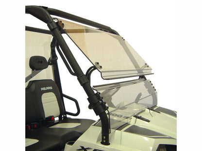 Direction 2 Polaris Ranger (Round Tube) Full Size Tilting Scratch Resistant Windshield