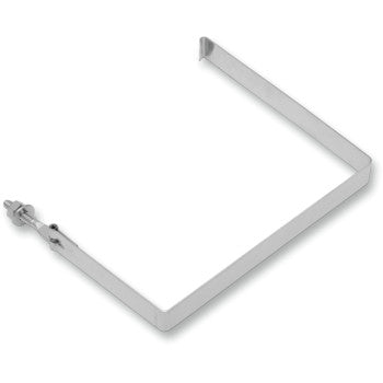 Chrome Battery Cover Hold Down Strap for Harley Super Glide FXE 1973-1985, Wide Glide FXWG 1980-1986, Sportster XL 1982-1997 Replaces # 66476-73/73A