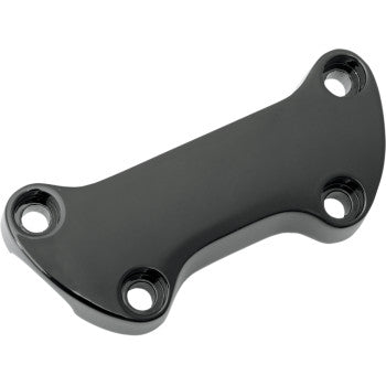 DRAG SPECIALTIES Handlebar Top Clamp Cover Black Smooth
