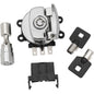 DRAG SPECIALTIES 2106-0252 Side Hinge Ignition Switch with Fork Lock - Chrome for Harley Models